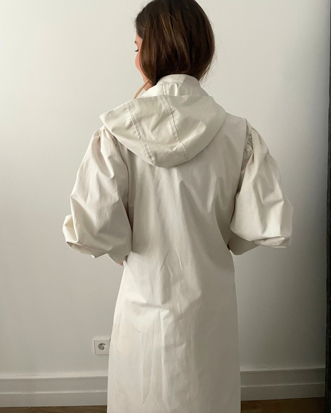 White Matte Waterproof Trench Coat