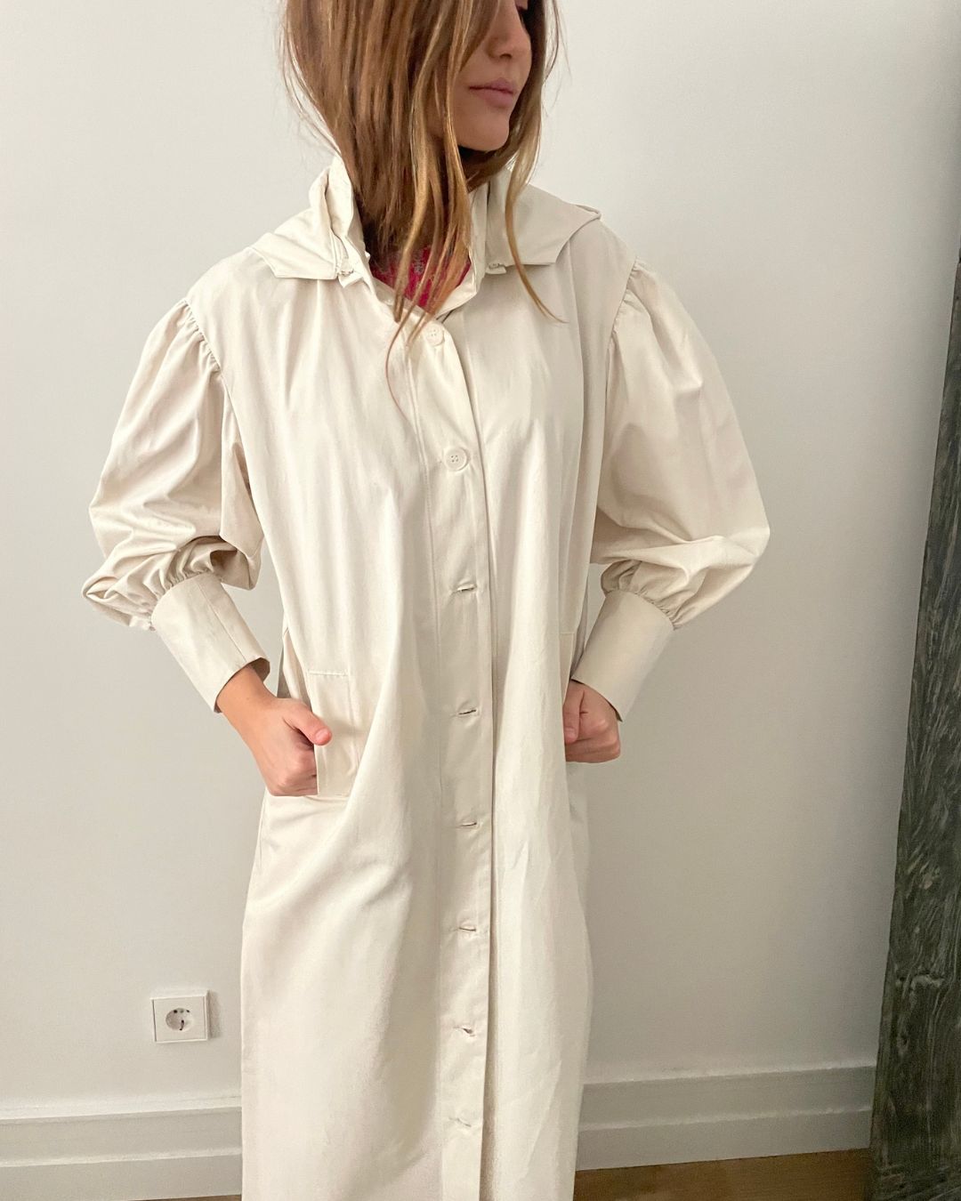 White Matte Waterproof Trench Coat