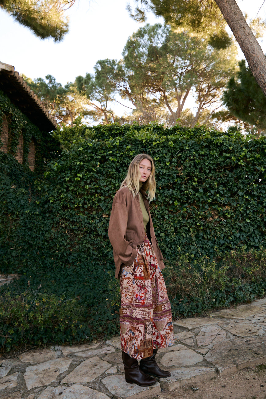 Cecilie boho caramel skirt