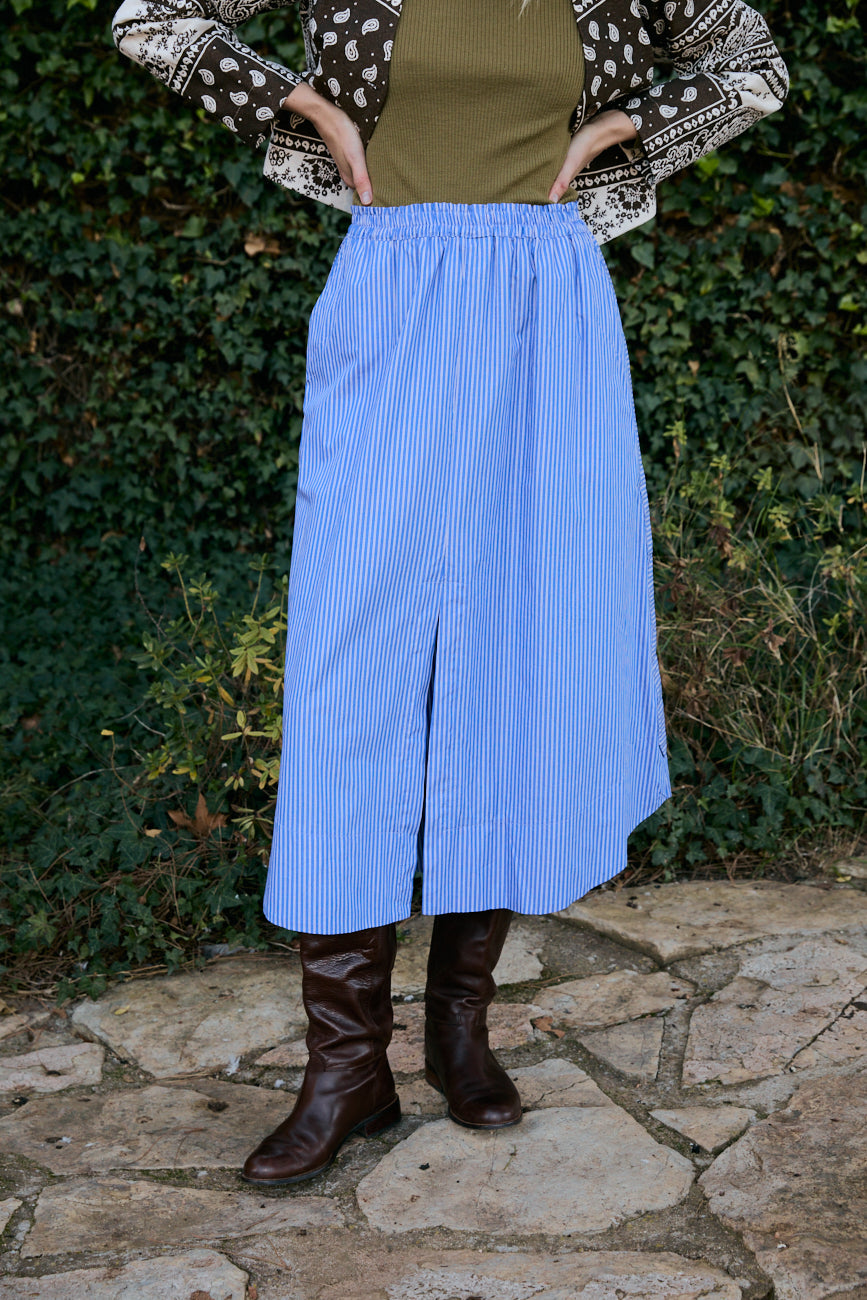 Falda Gabi blue stripes