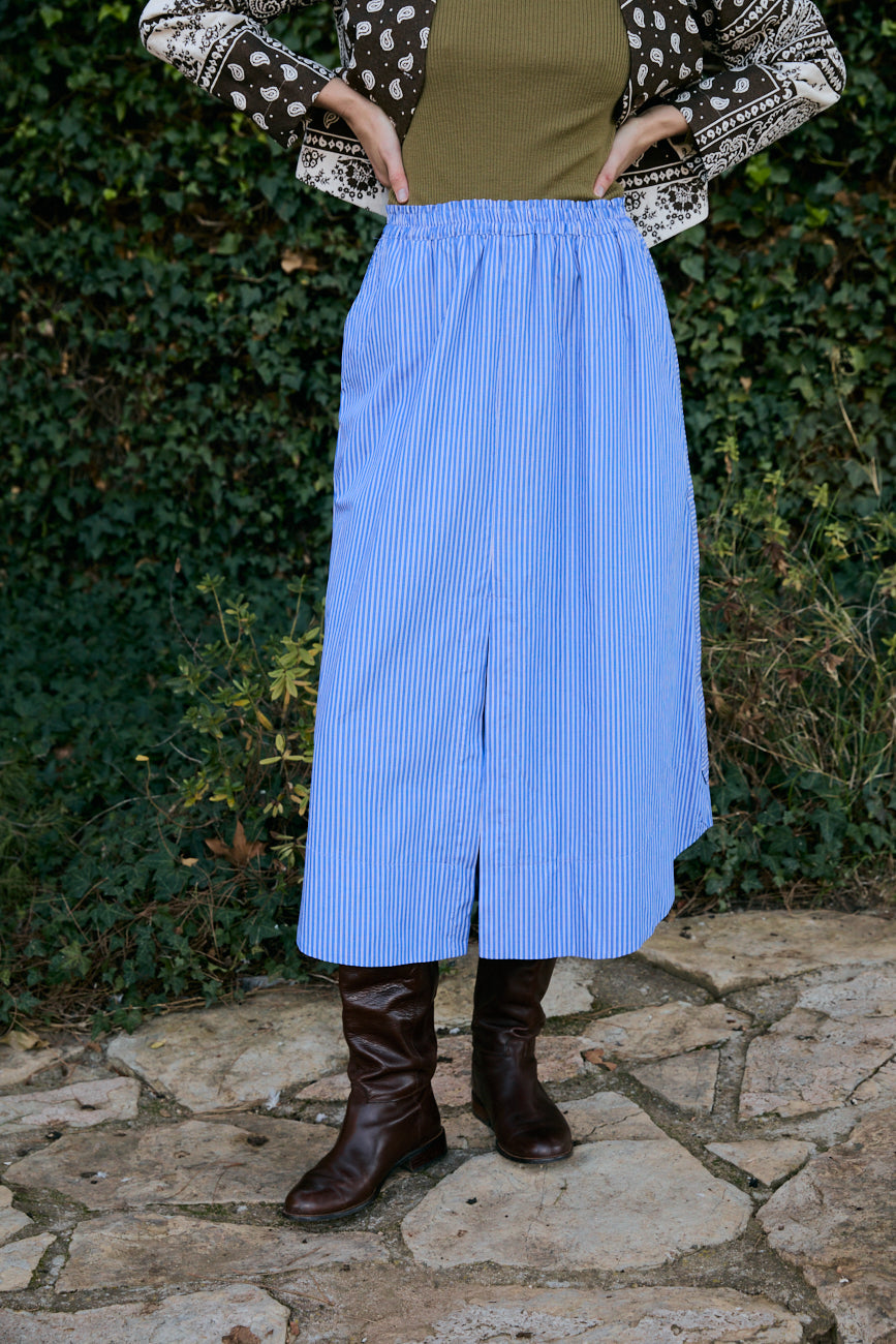 Falda Gabi blue stripes