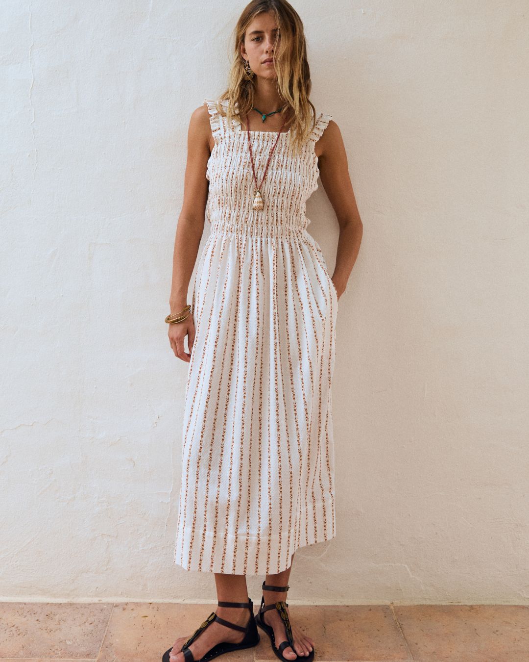 Vestido ISLA Sand flower