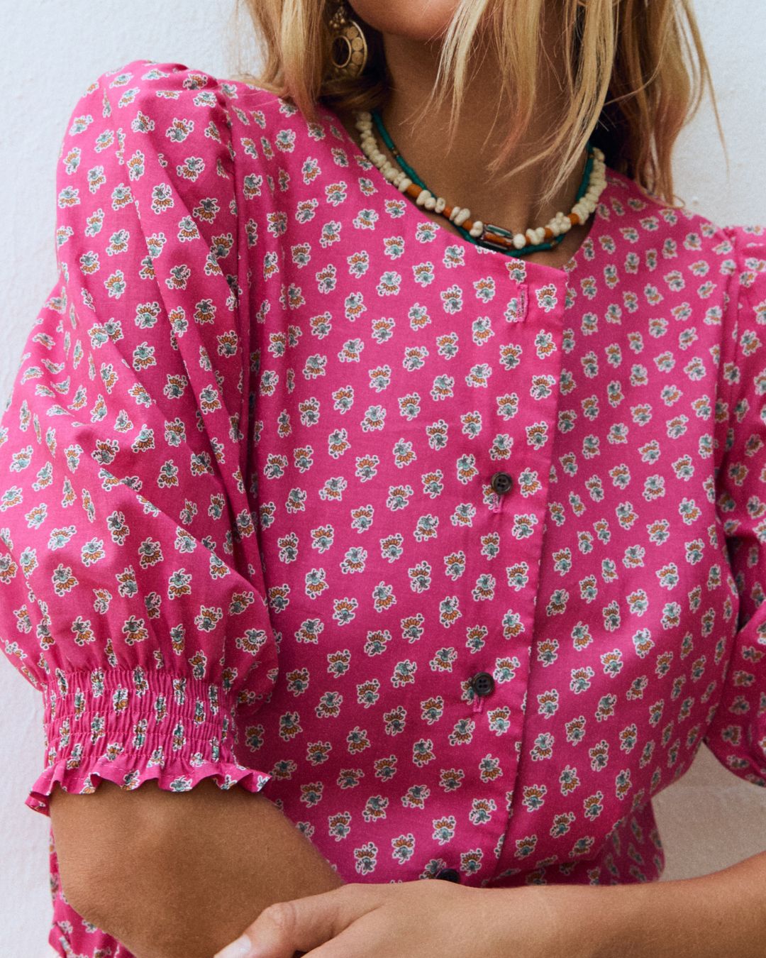 Blusa CLEO Pink jaipur