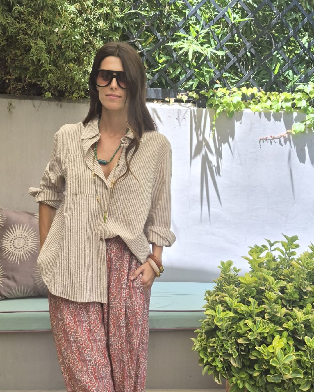 JOE Blouse Beige stripes
