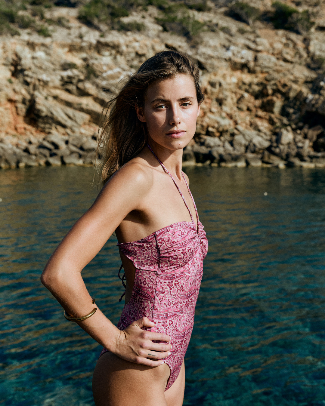 Swimsuit BALI Pink paisley (Swimwear)