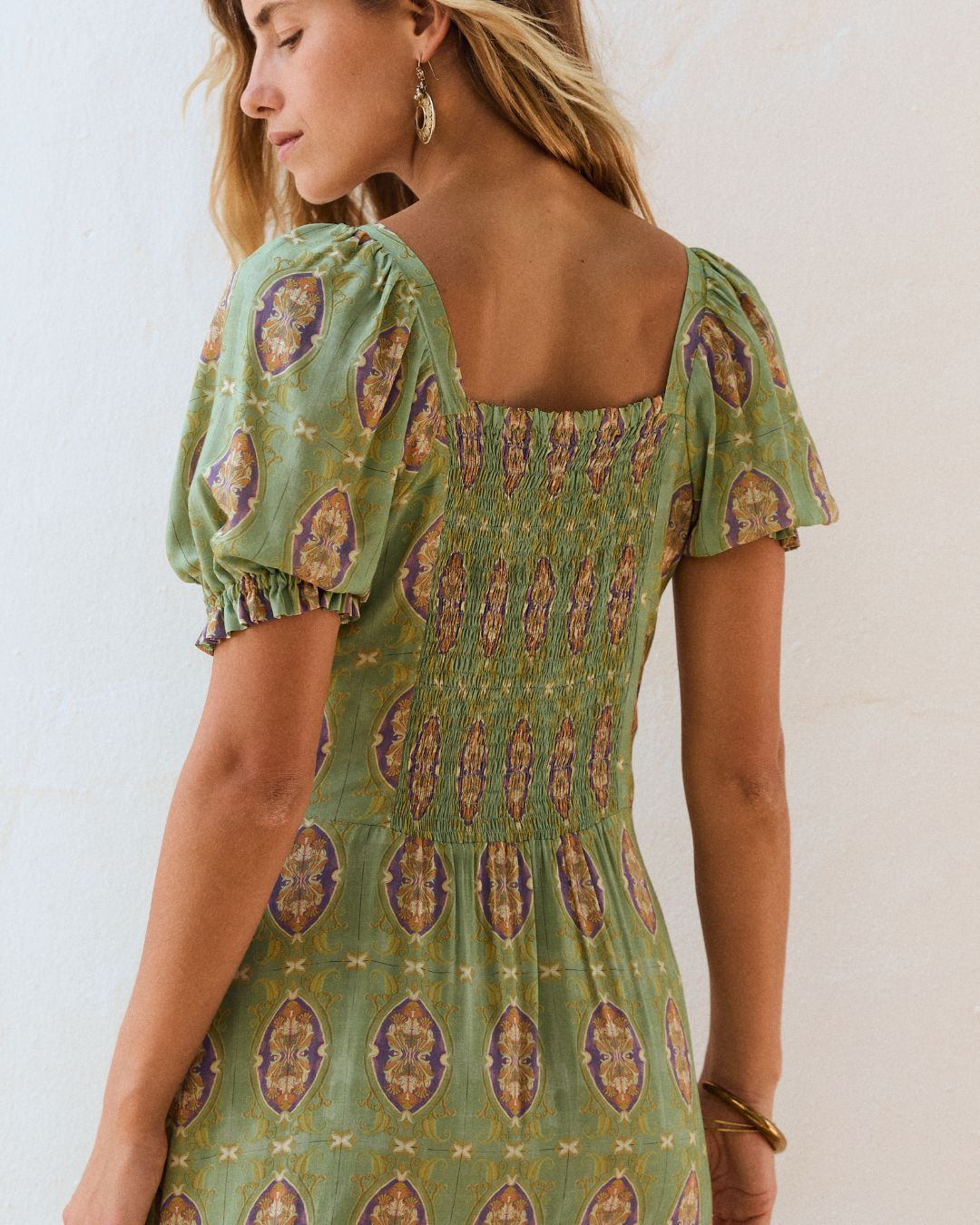 Vestido VIVIENNE Verdelite mosaic