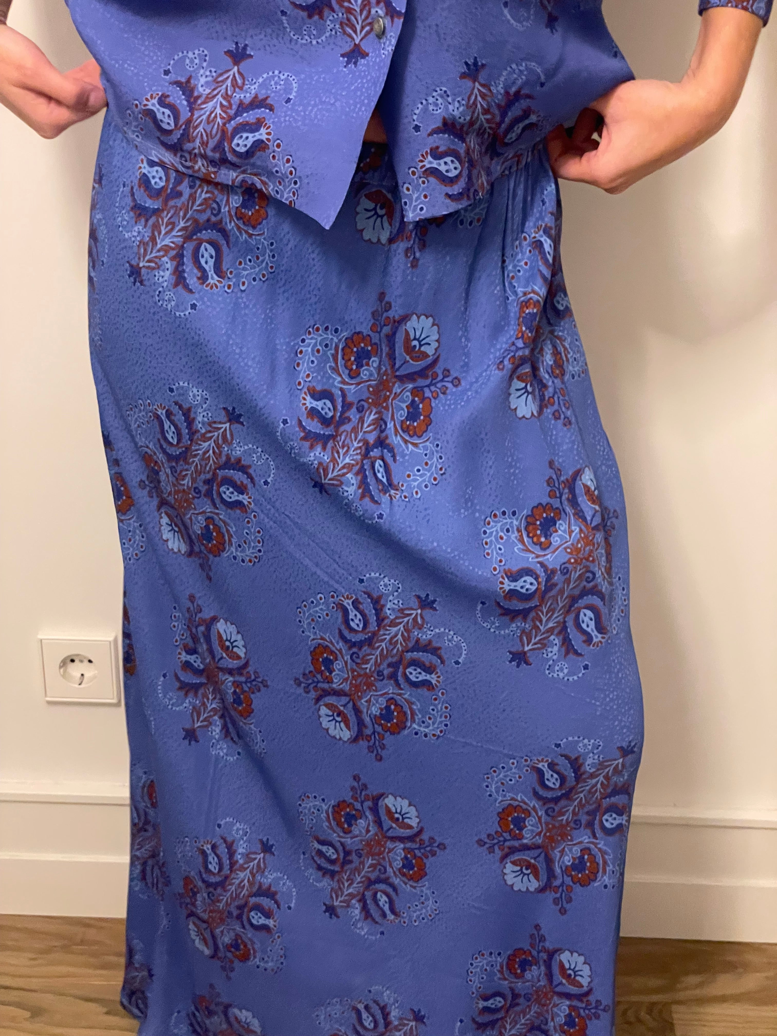 Falda Mafalda blue winter