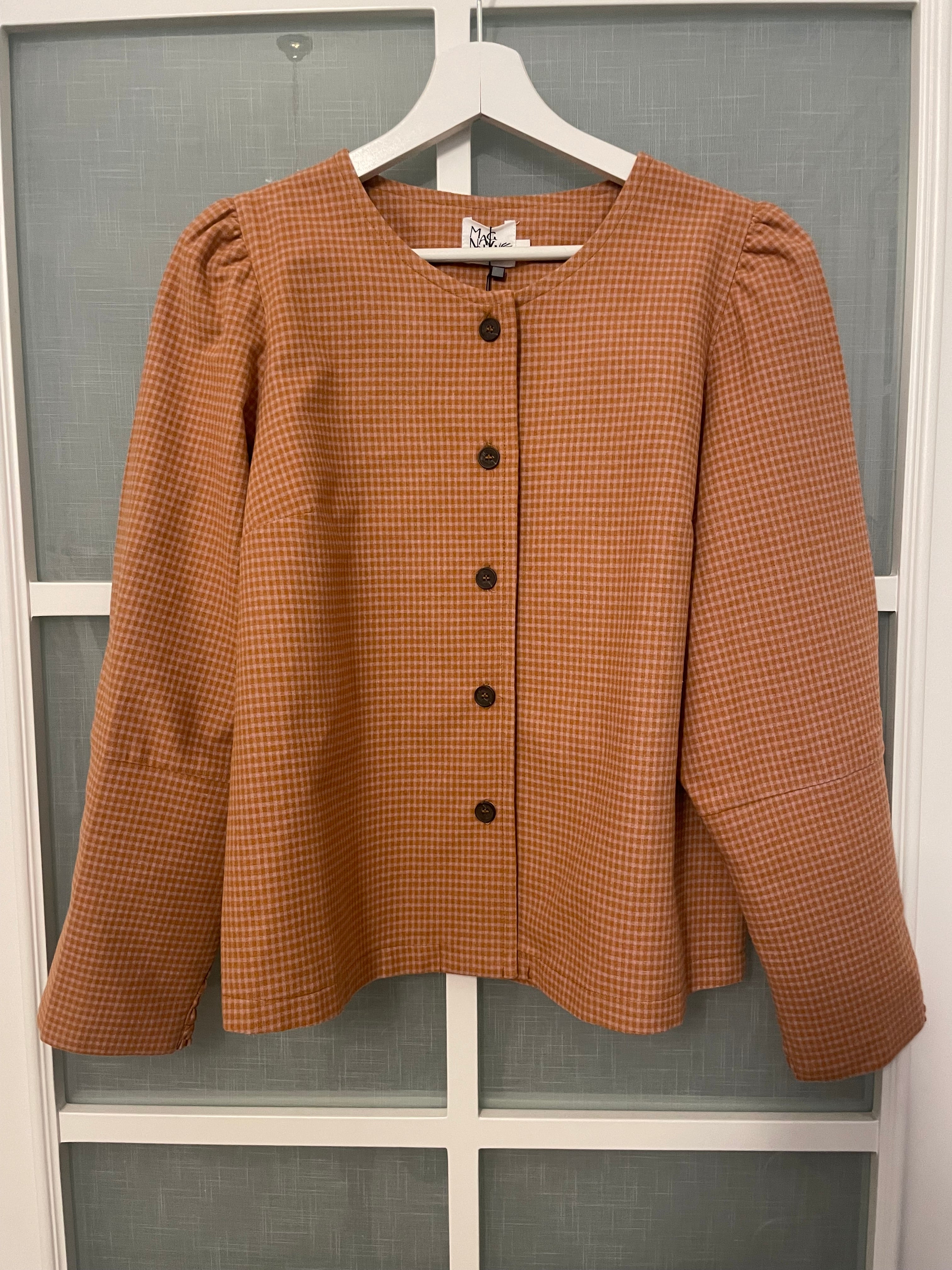 Blusa Luna moustard checks