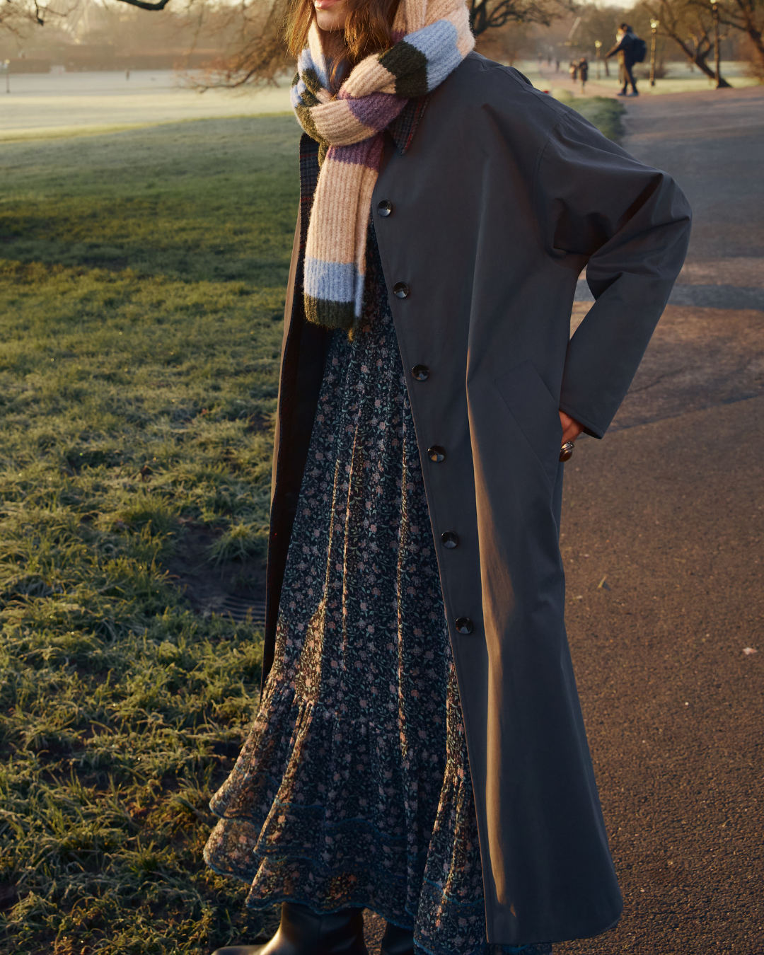 Gabardina George Grey