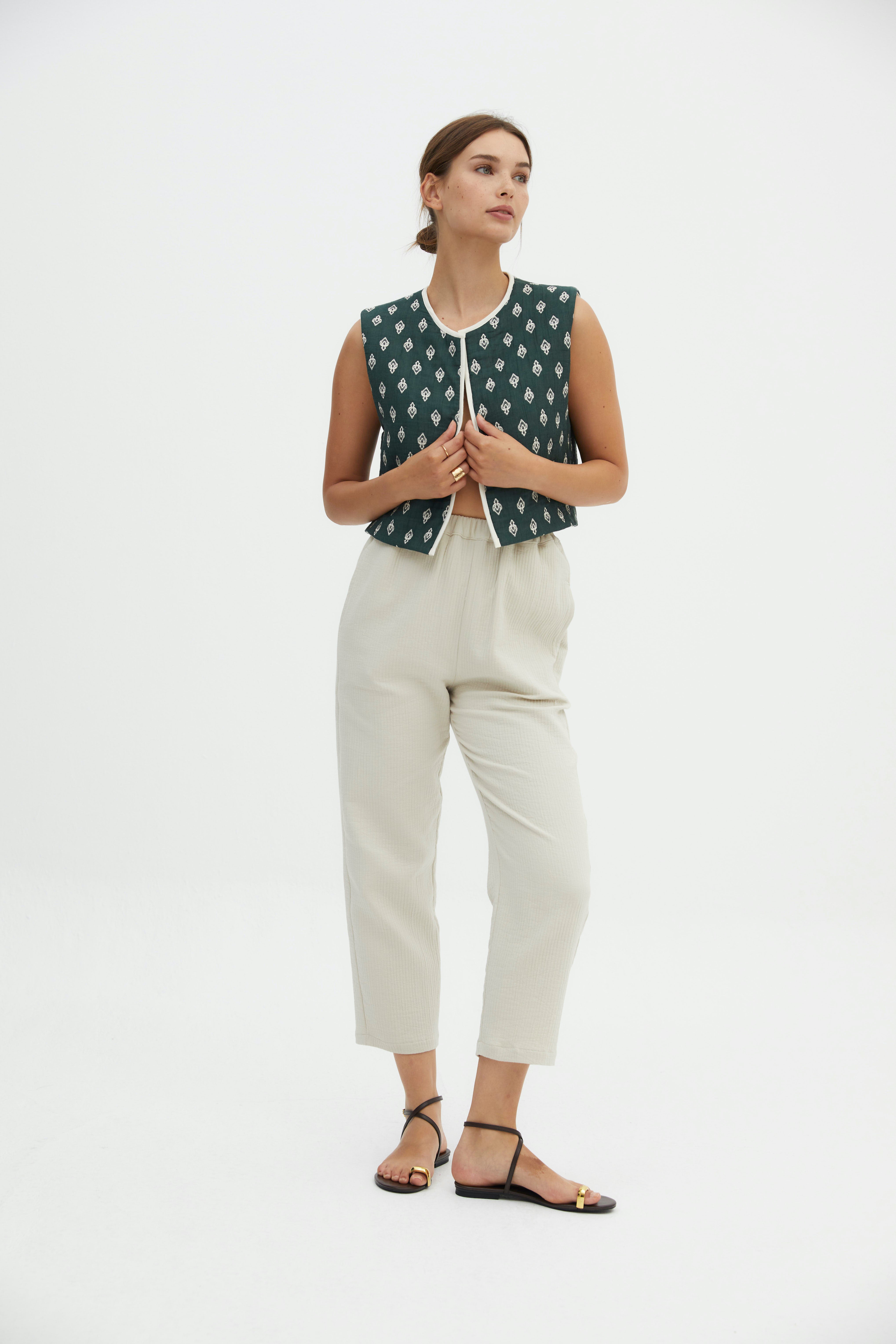 Nick waistcoat green