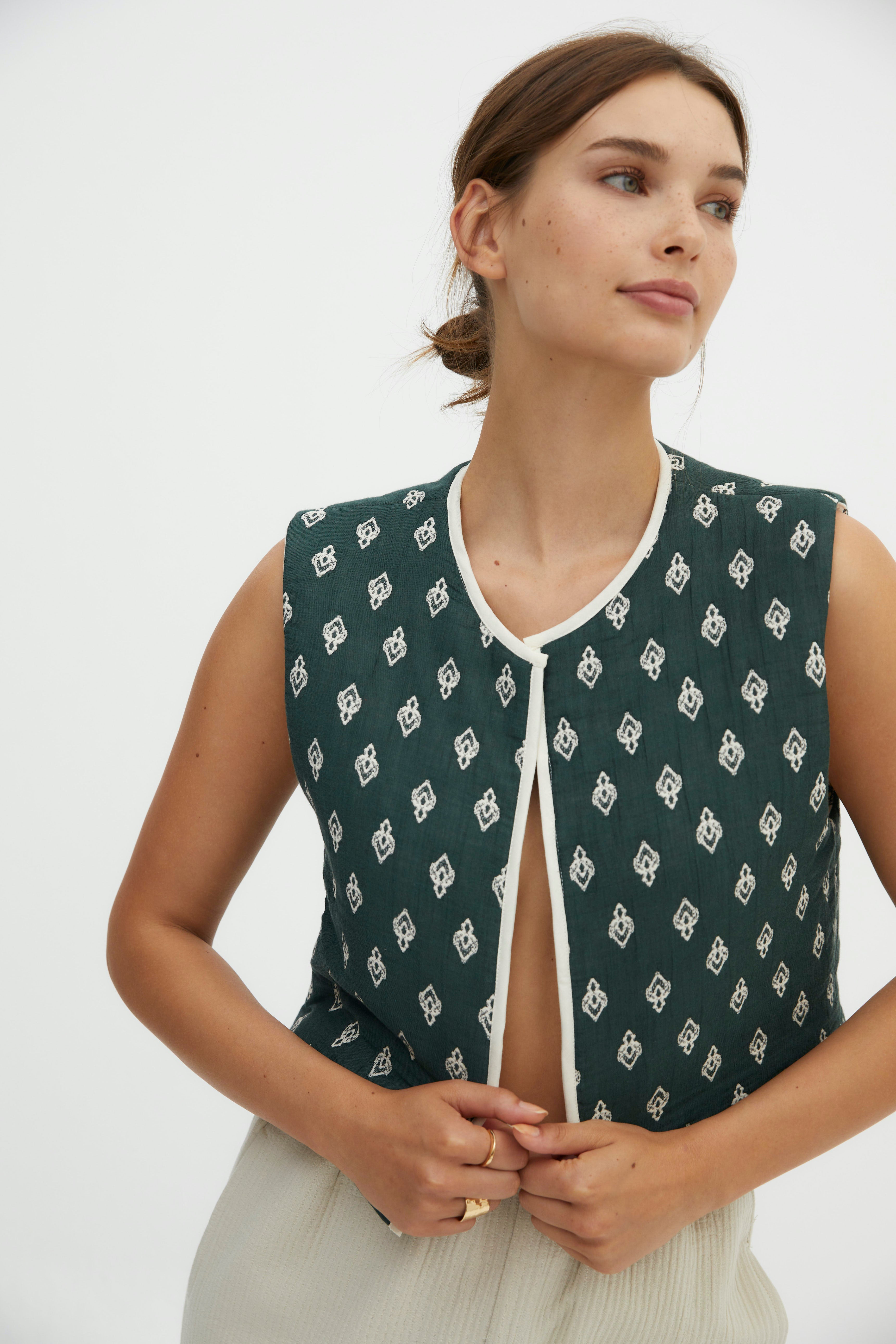 Nick waistcoat green