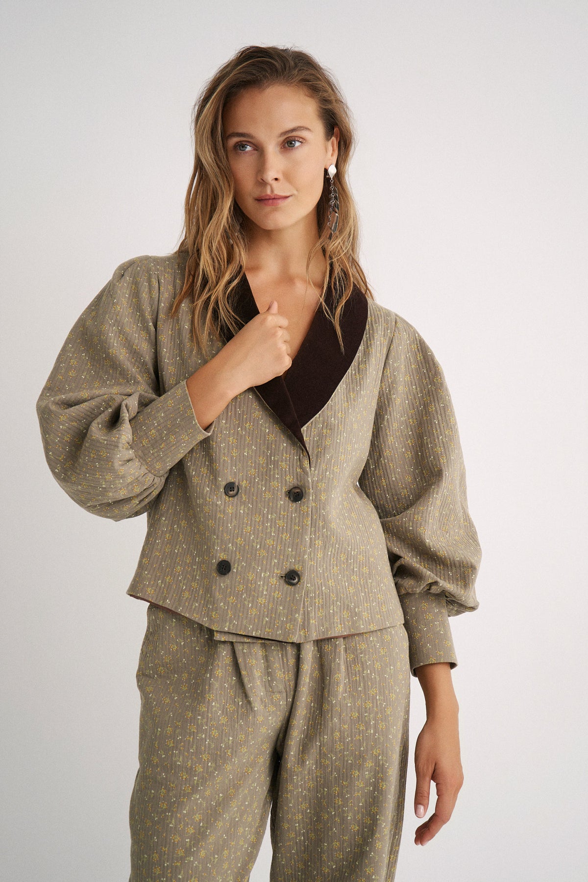 Chaqueta Arabela Green twin