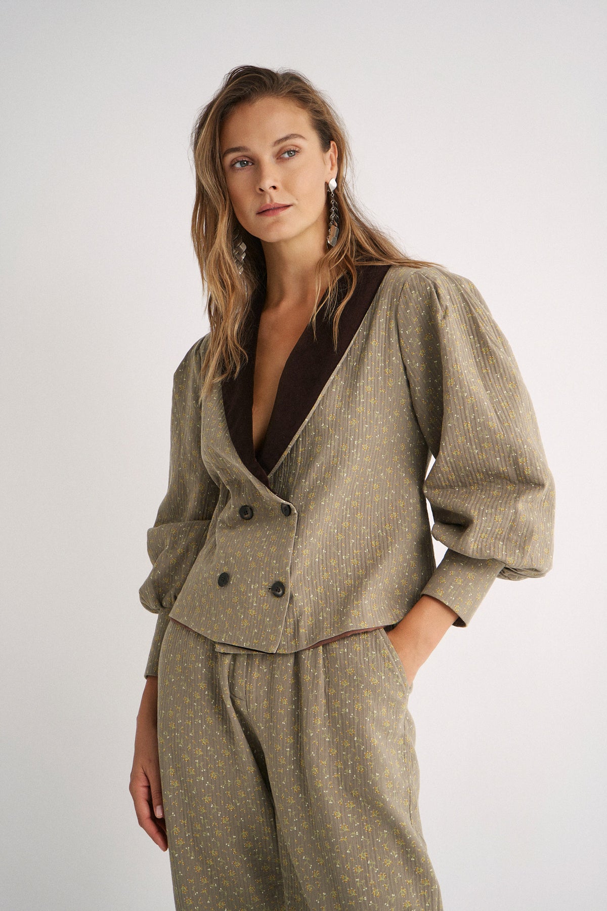 Chaqueta Arabela Green twin