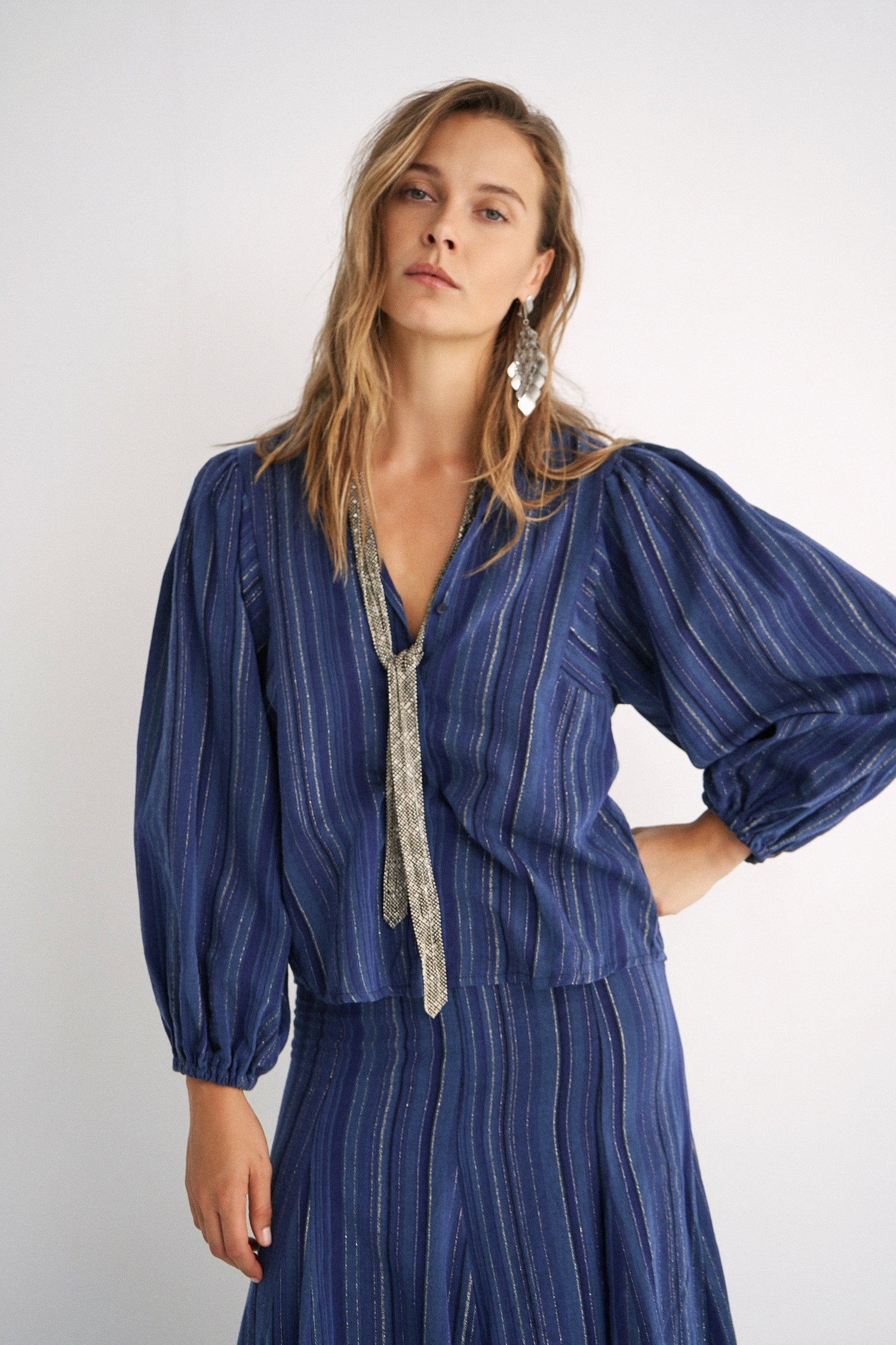 Blusa Lisa Blue stripes