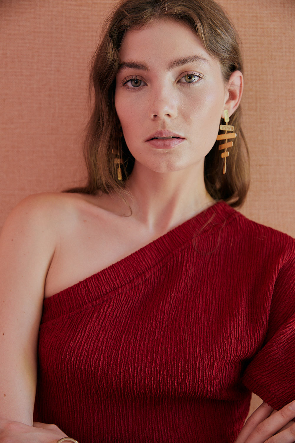 LINNETE garnet dress