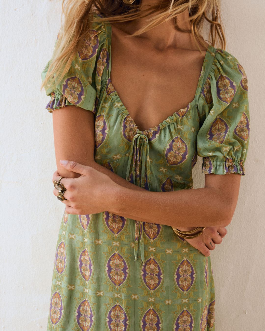 Vestido VIVIENNE Verdelite mosaic