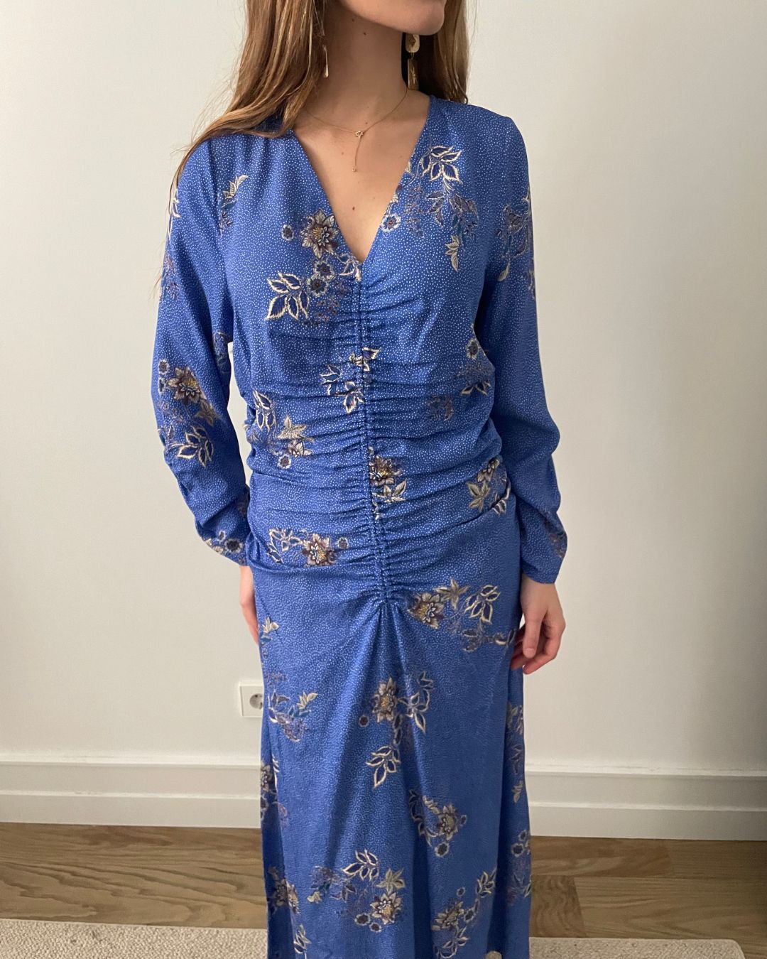 PAMELA NEW Blue bloom dress