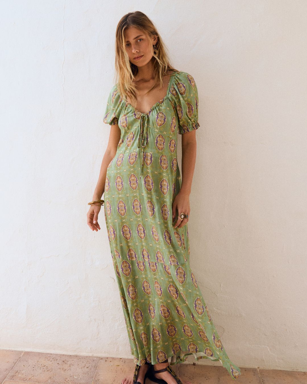 Vestido VIVIENNE Verdelite mosaic