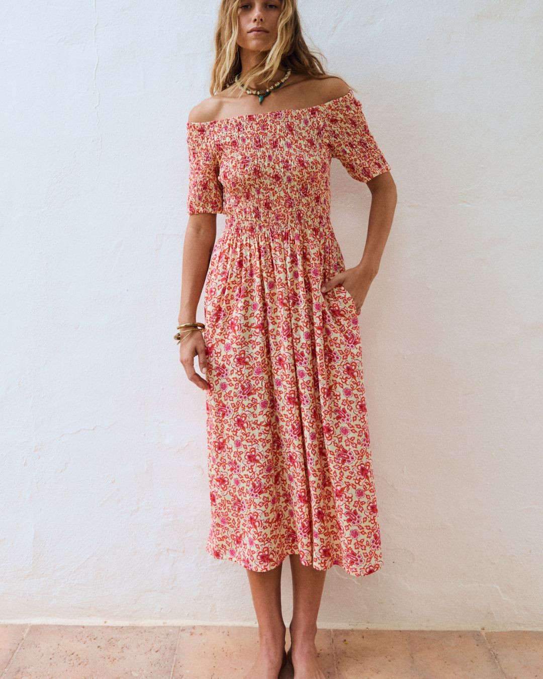 Vestido LEONORE Scarlet bloom