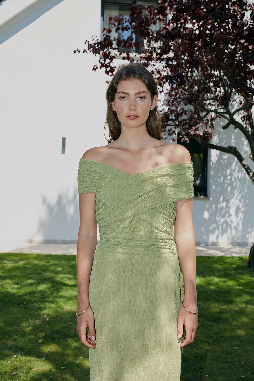 Vestido ESTHER verde oliva