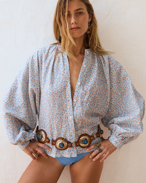 Blusa LEWIS Floral blue