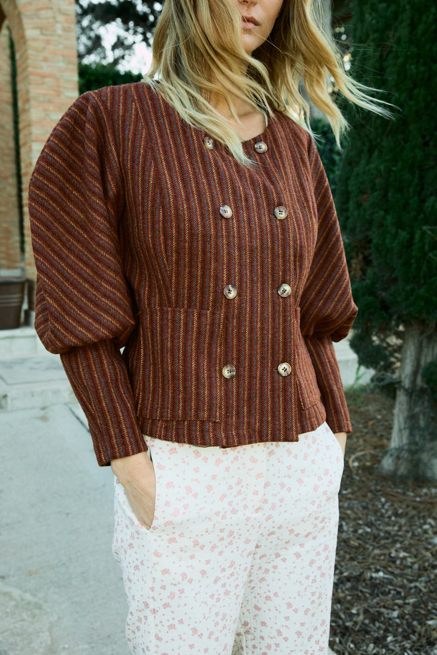 Chaqueta Sharon stripes red