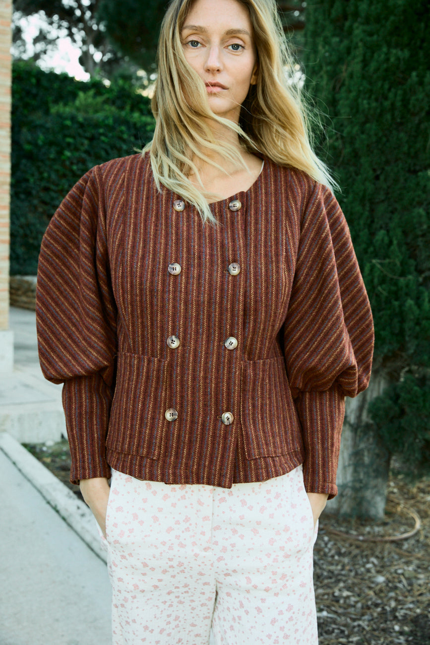 Chaqueta Sharon stripes red