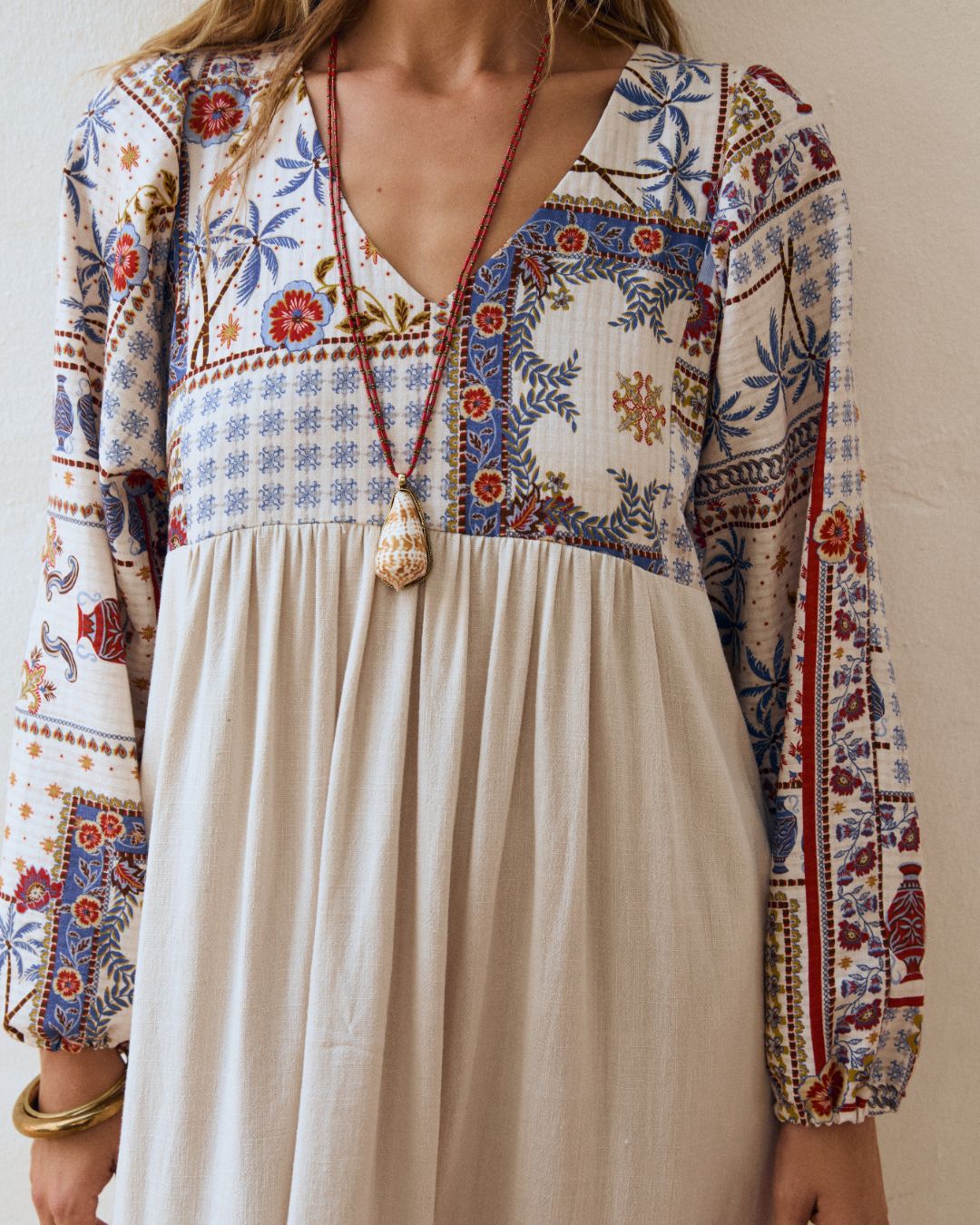 Vestido SOFIE Tropical daylight/white