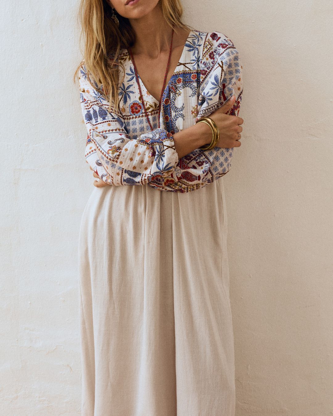 Vestido SOFIE Tropical daylight/white