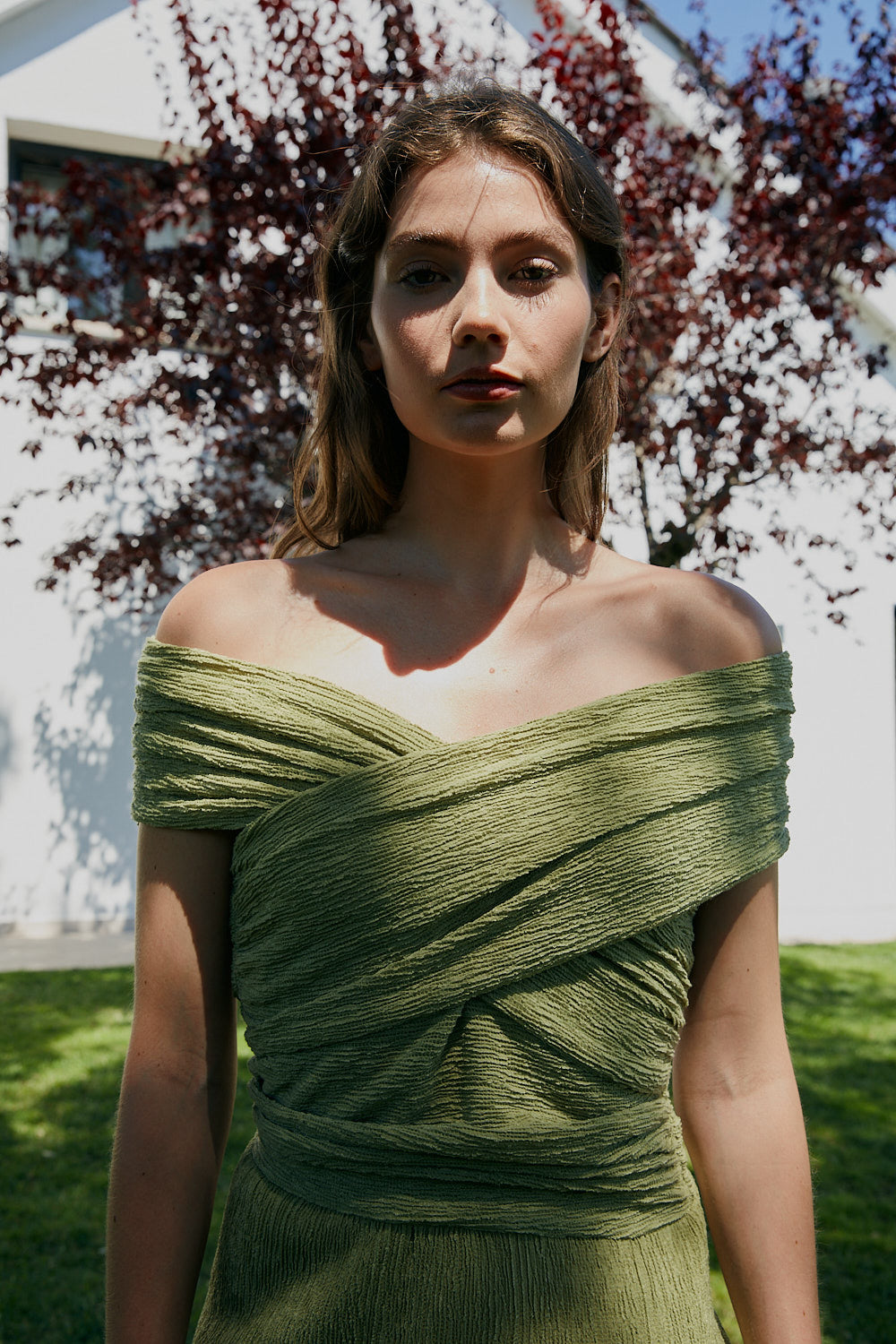 Vestido ESTHER verde oliva
