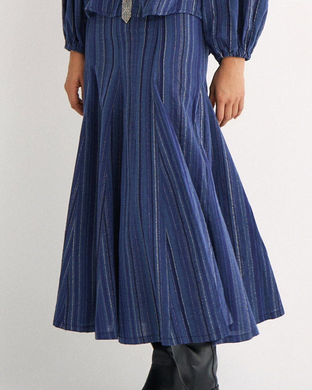 Falda Leslie Blue Stripes