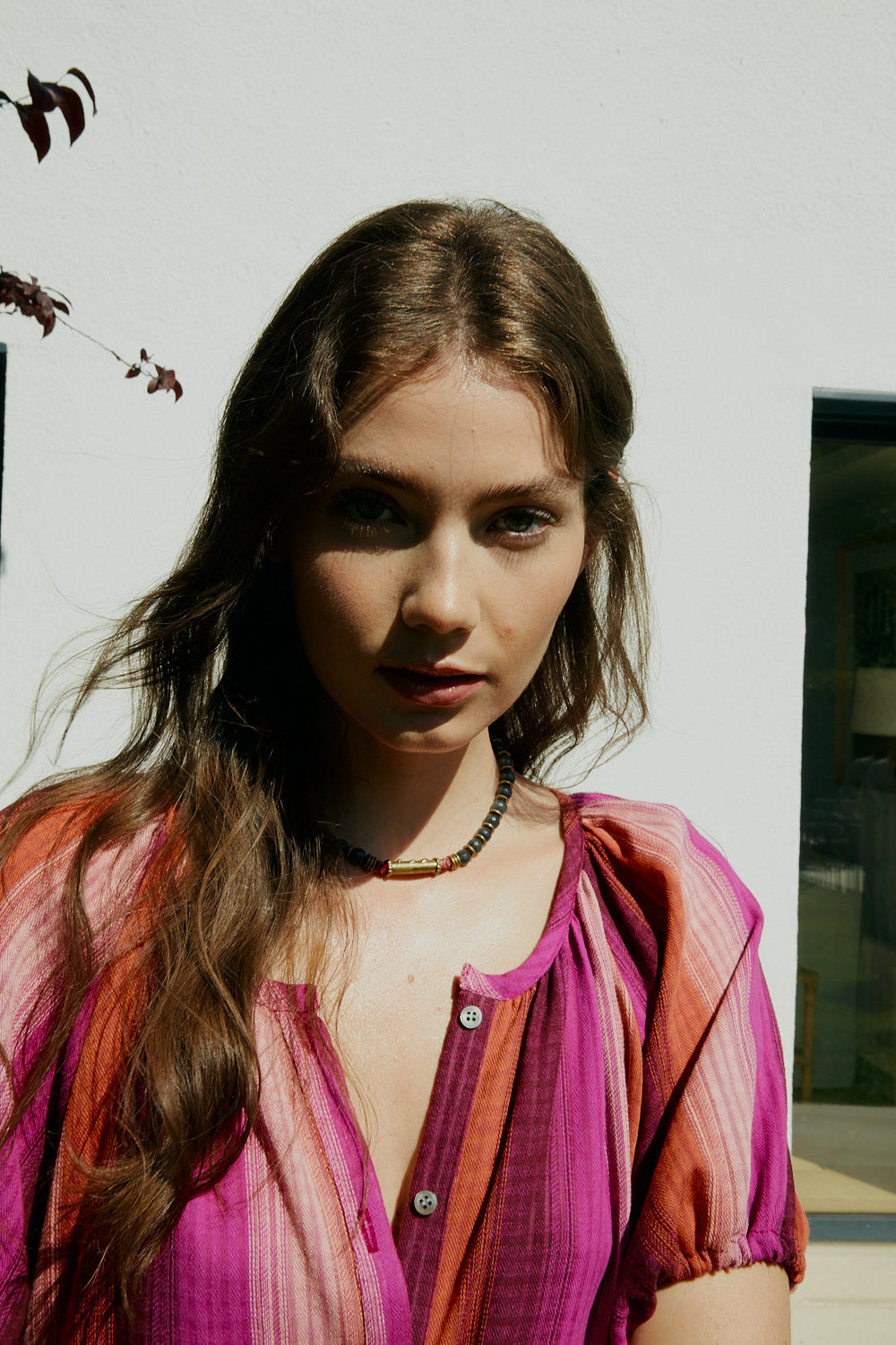 ALE fuchsia striped dress