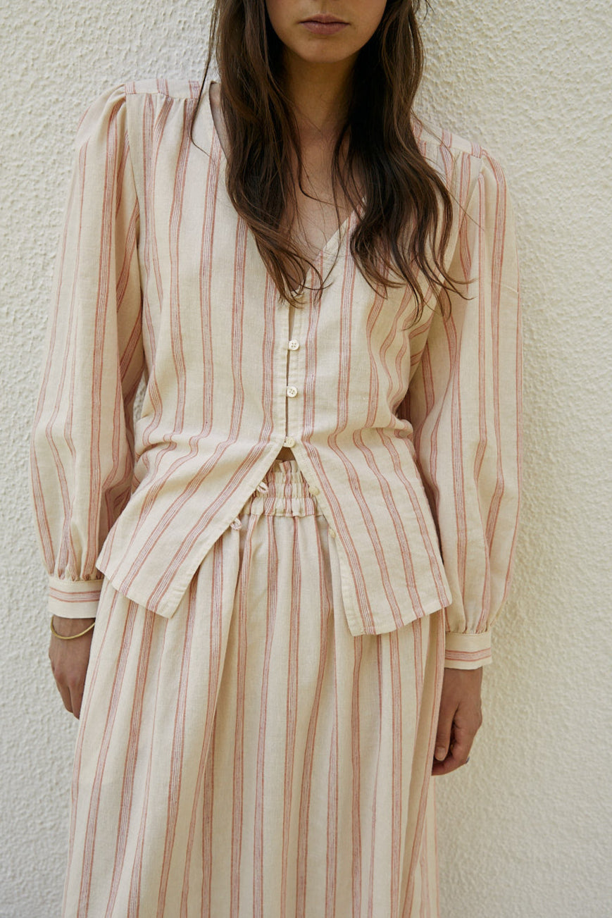 Blusa KAREN rayas rústicas