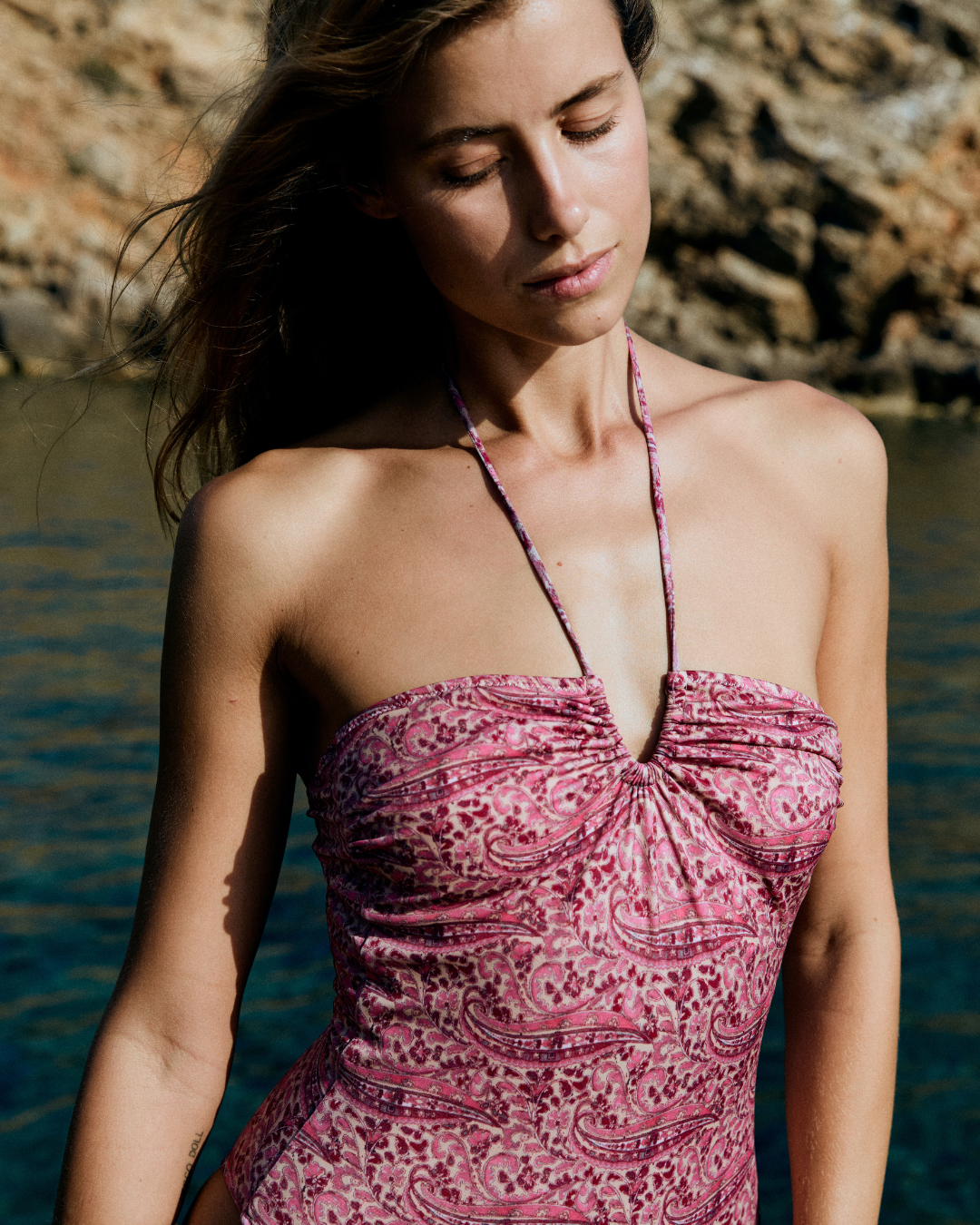 Traje de baño BALI Pink paisley