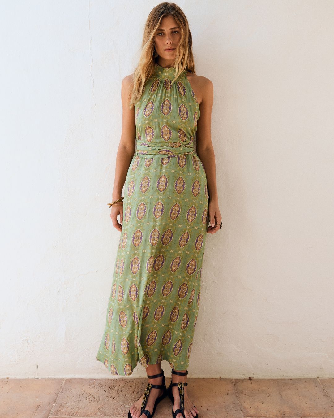 LINDSEY Dress Verdelite mosaic