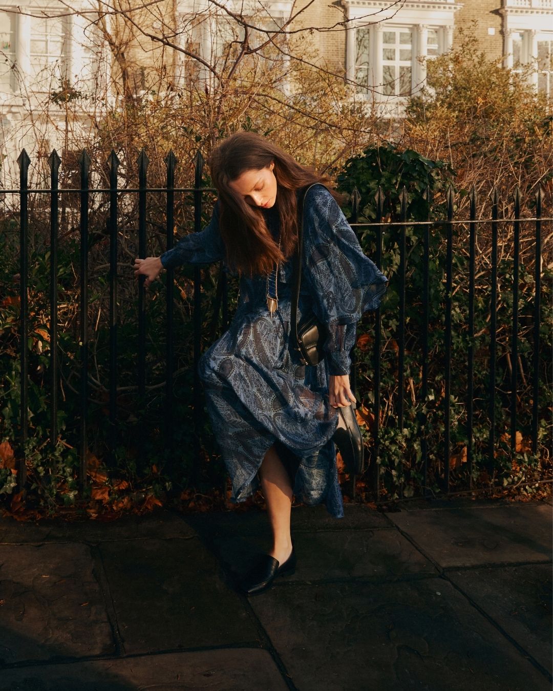 Falda Leslie Boho blue