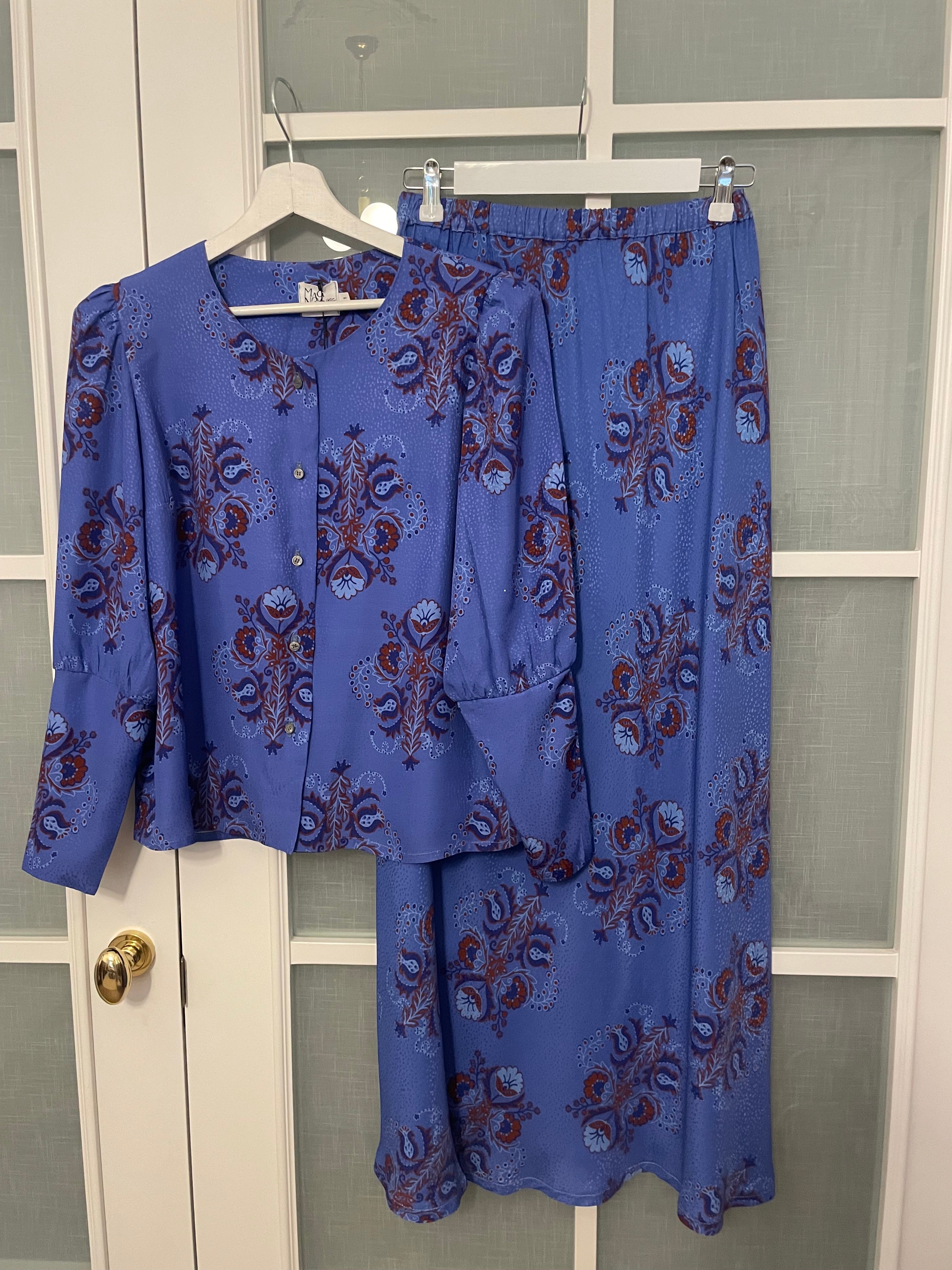 Falda Mafalda blue winter