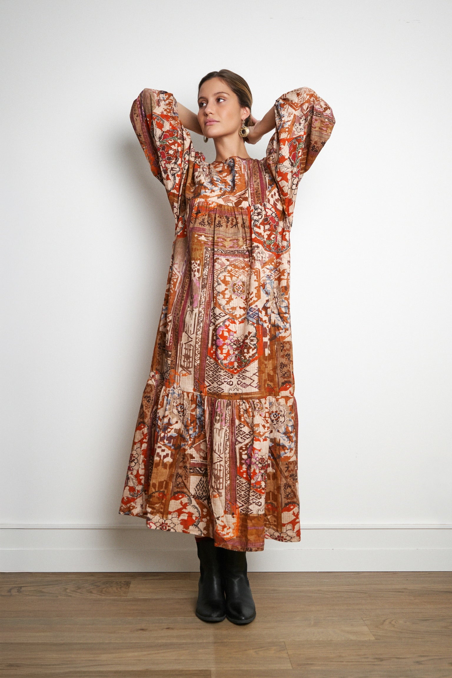 Vestido Bernie Boho caramel