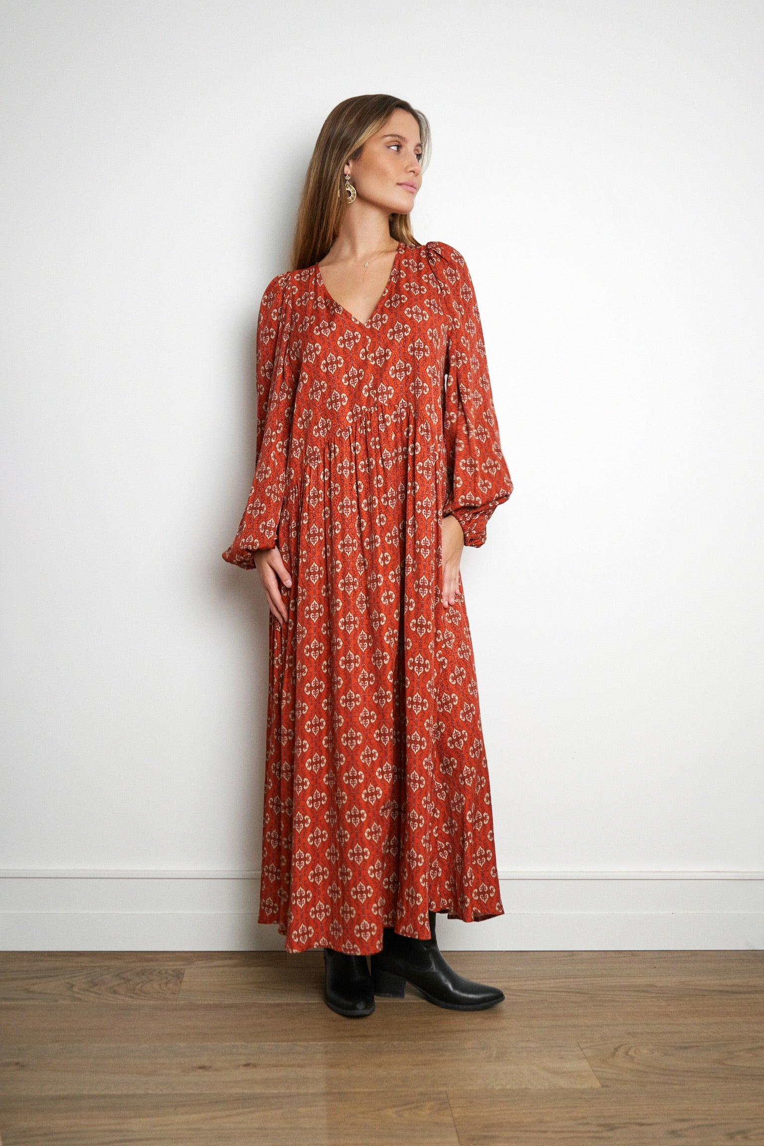 Vestido Lexy Red tapestry