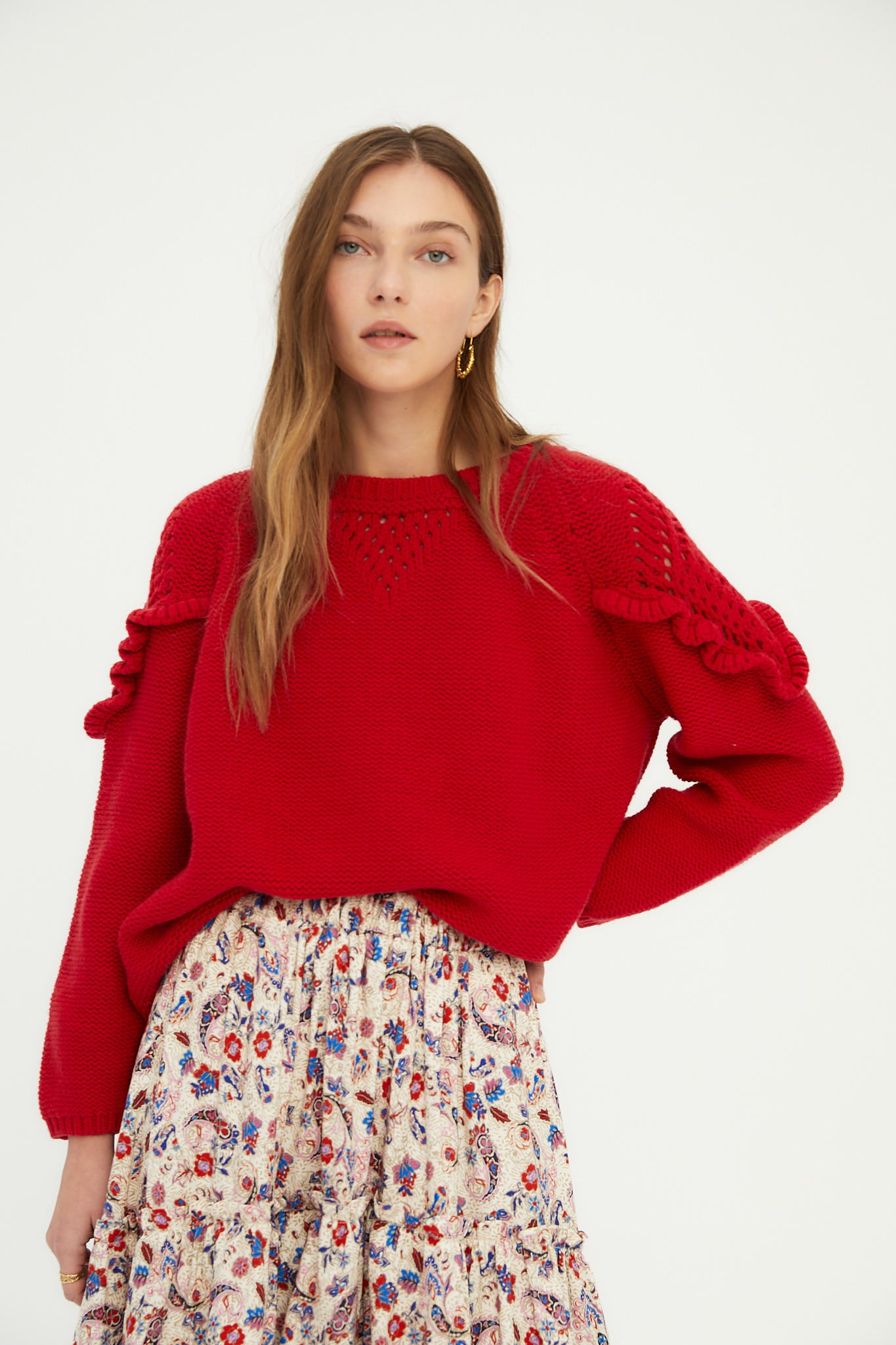 Jersey lana rojo