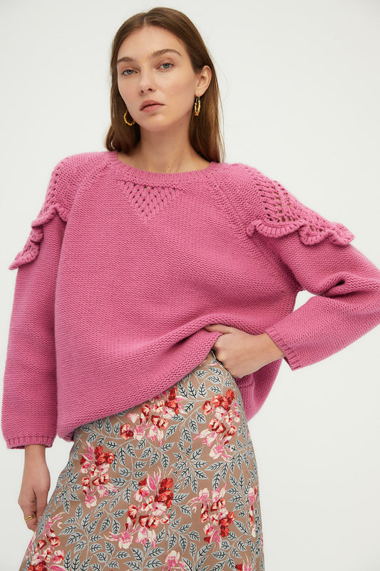 Jersey lana rosa
