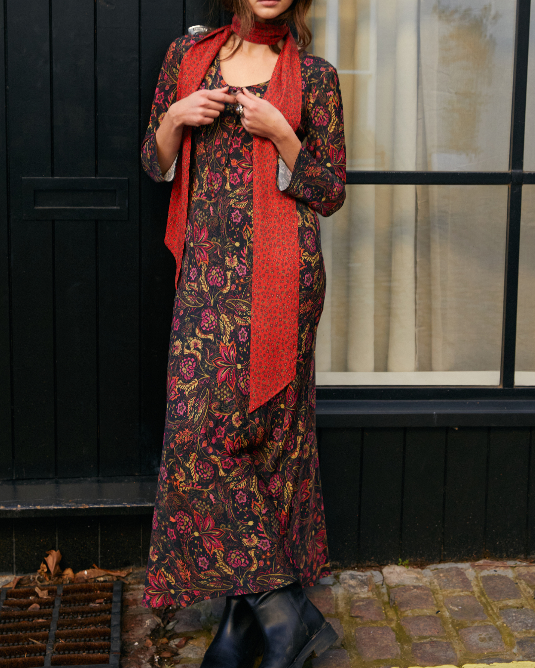 Vestido Tish Winter flowers