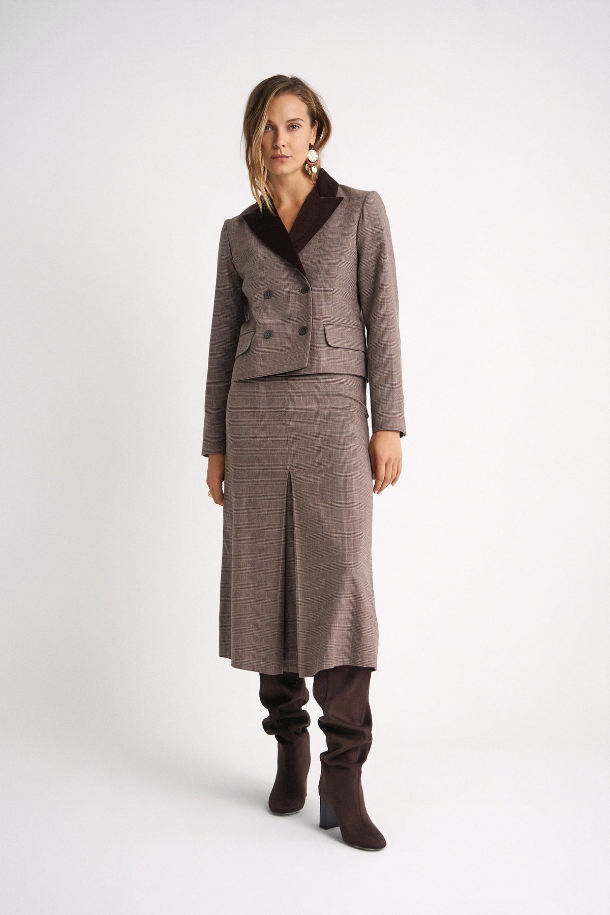 Chaqueta Filip Brown checks