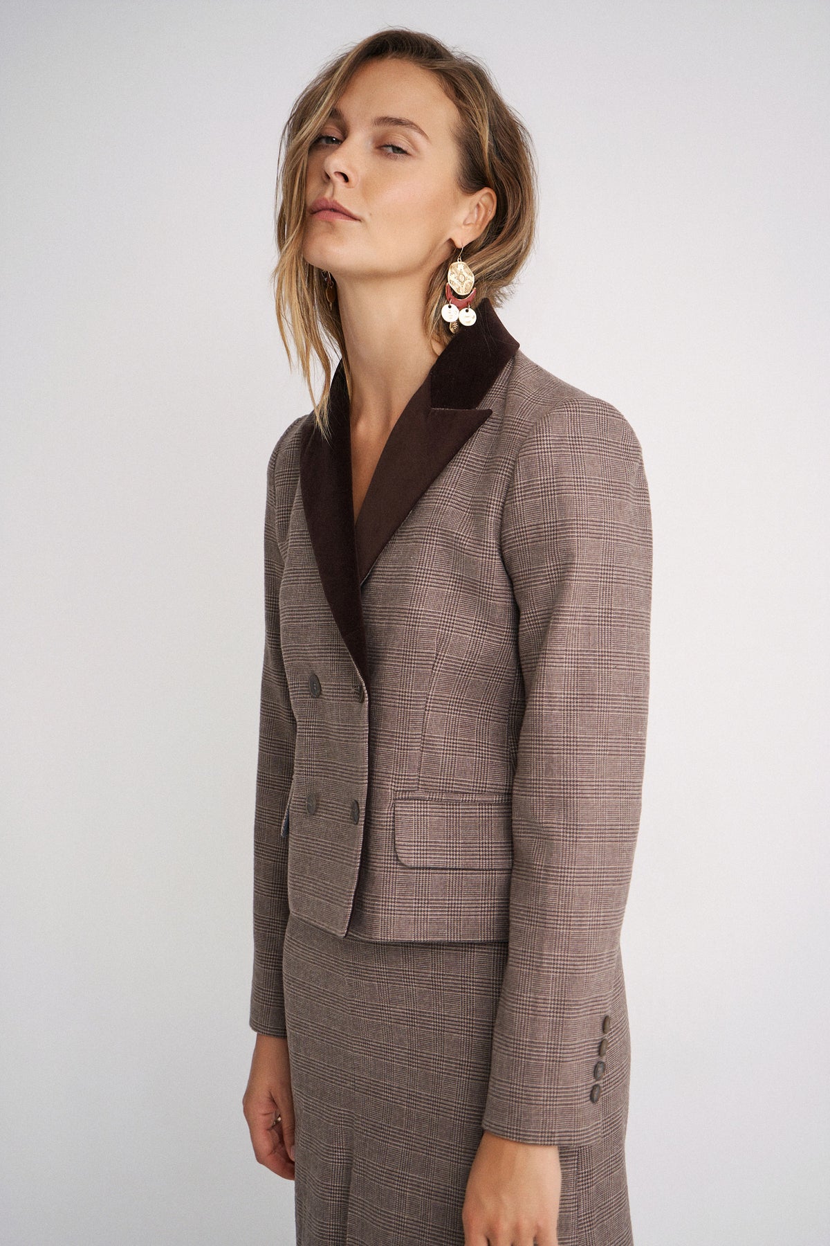 Chaqueta Filip Brown checks