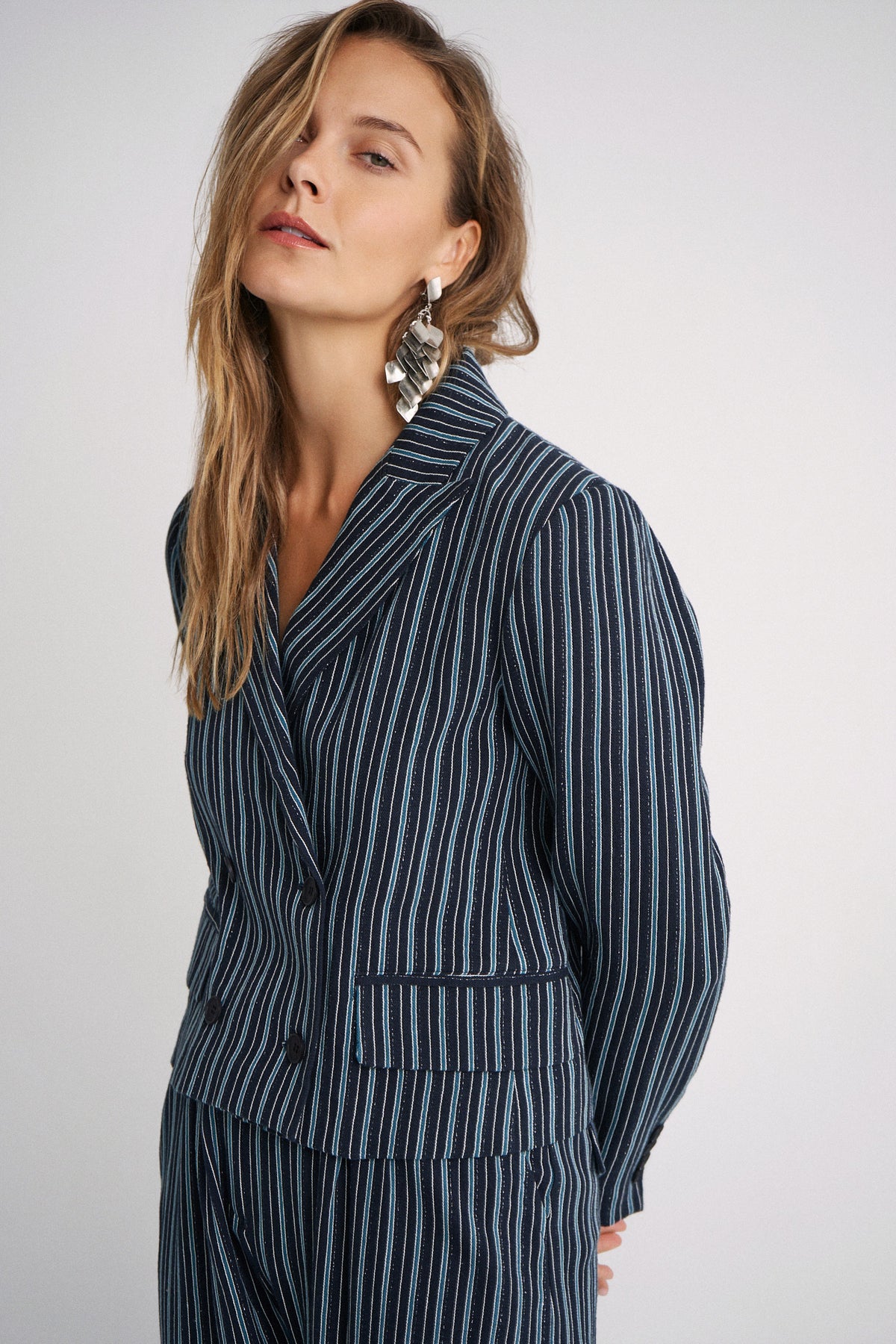 Chaqueta Filip Navy turquoise