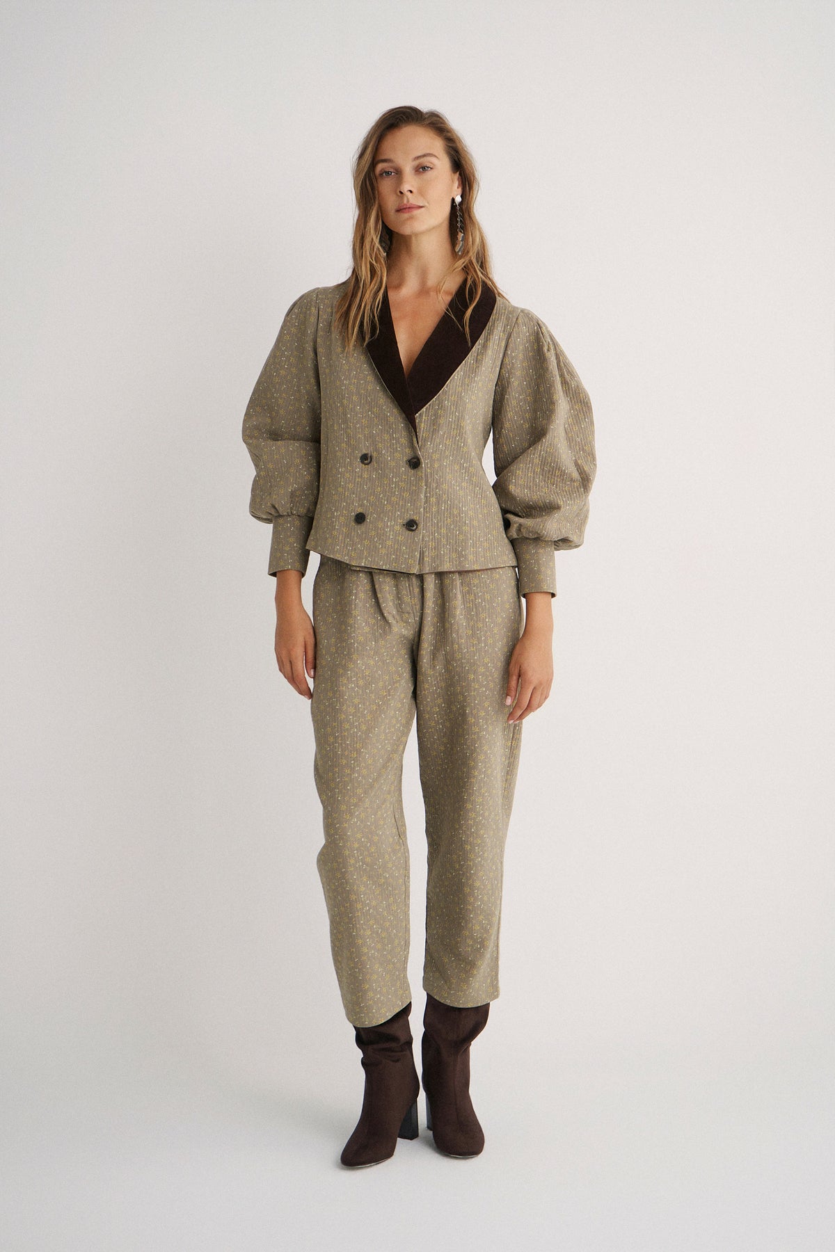 Chaqueta Arabela Green twin