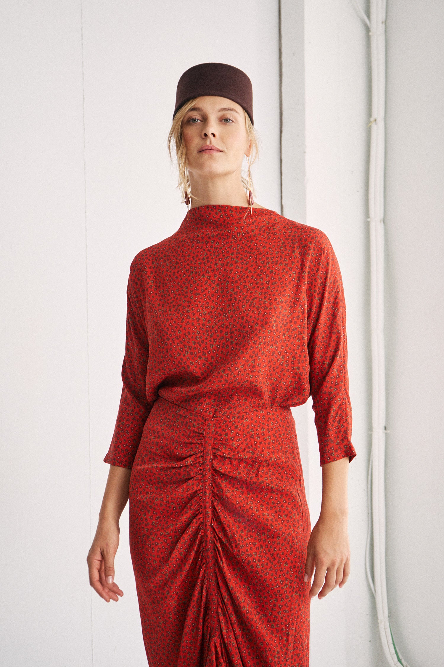 Blusa Laia Red flowers