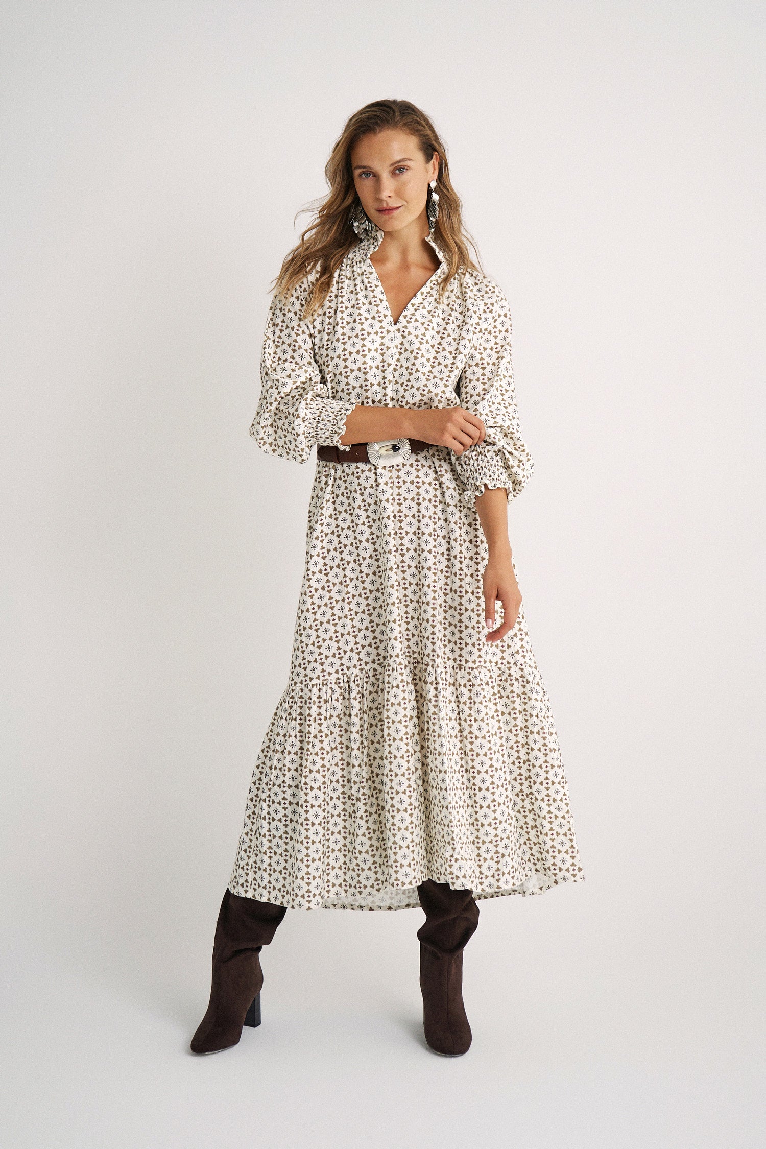 Vestido Colette Geometric motifs