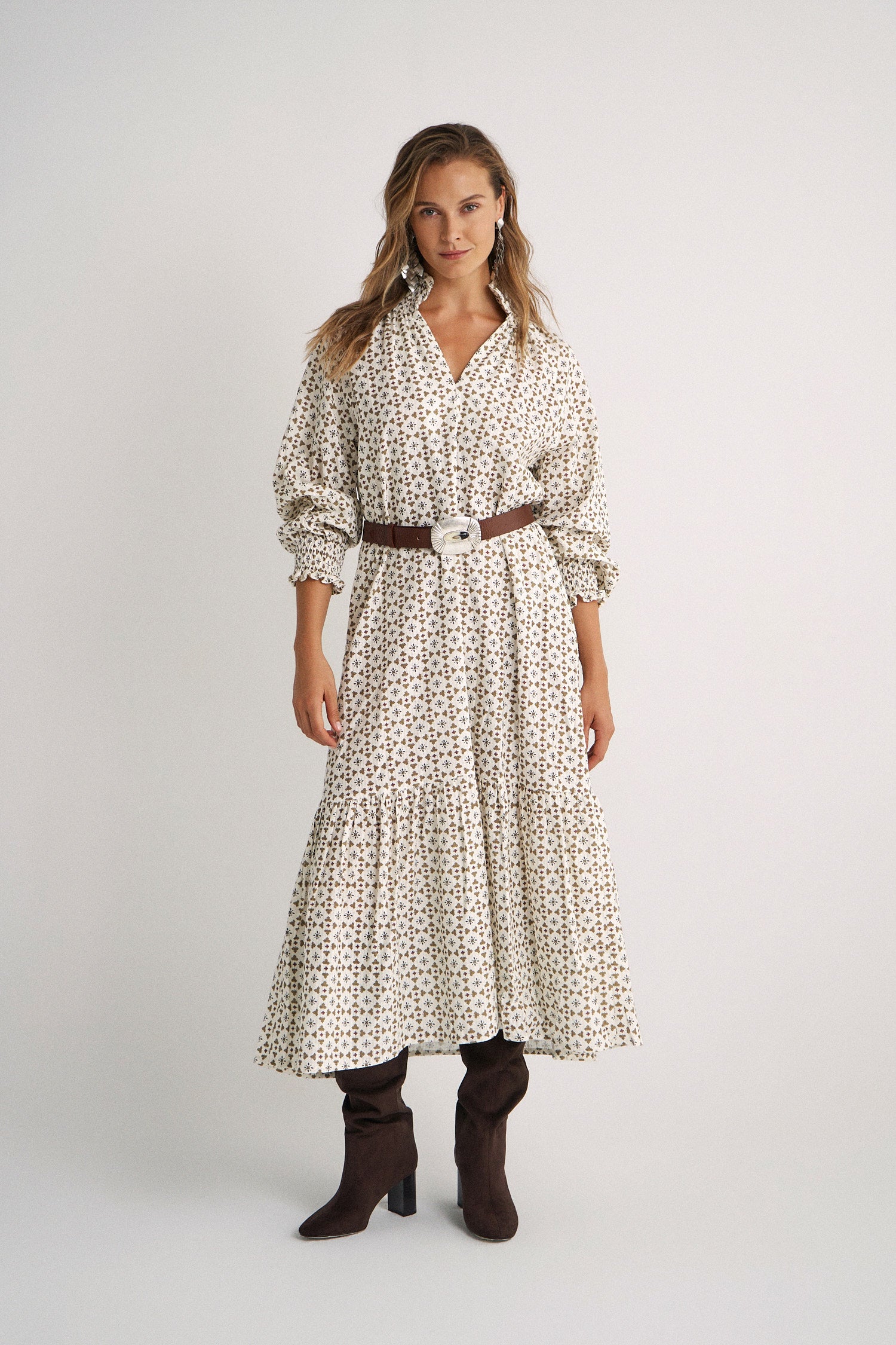 Vestido Colette Geometric motifs