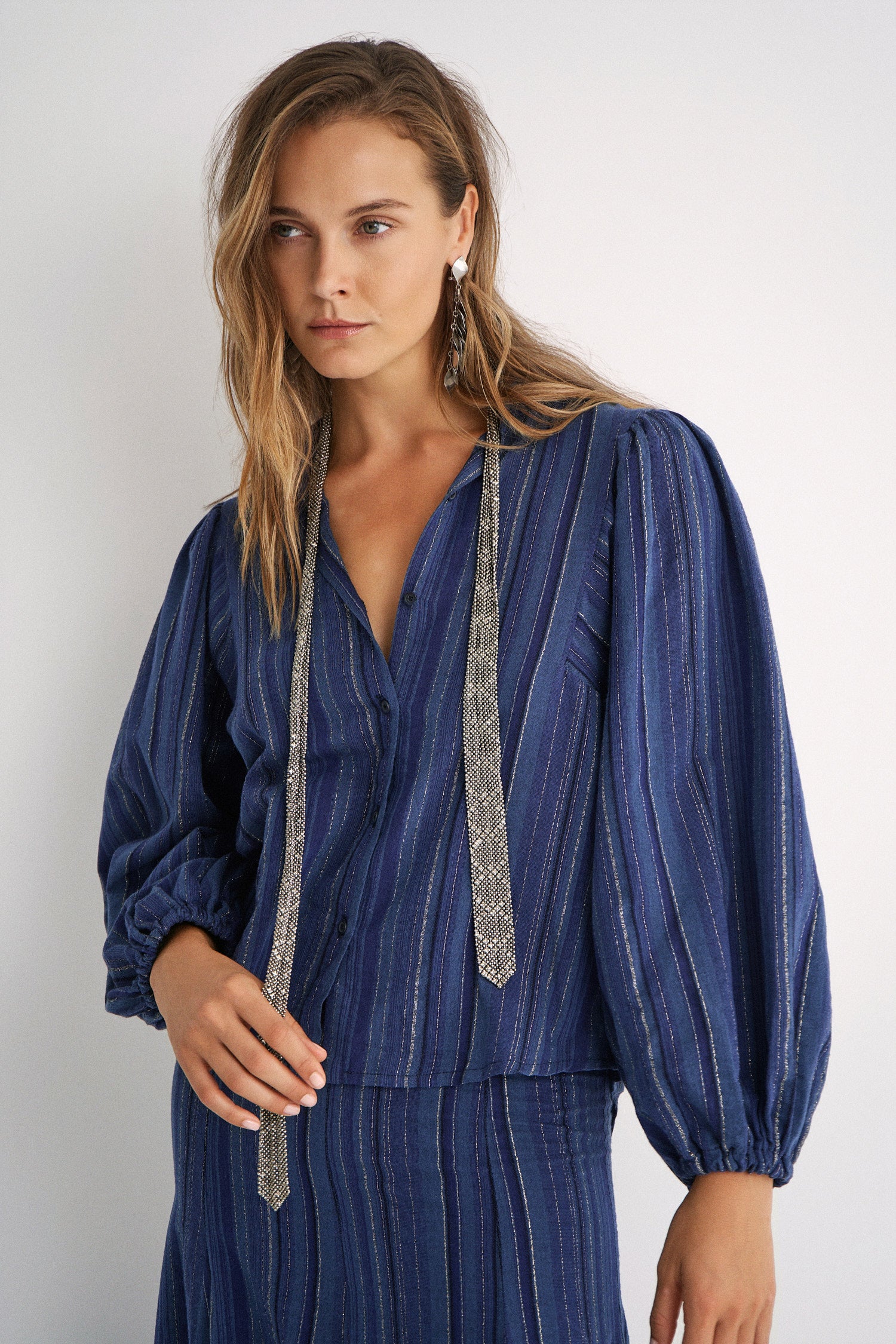 Blusa Lisa Blue stripes